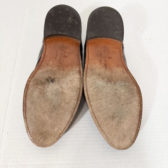 Bostonian‎ Vintage Leather Black Kiltie Tassel Wingtip 26271 USA Loafers Size 10
